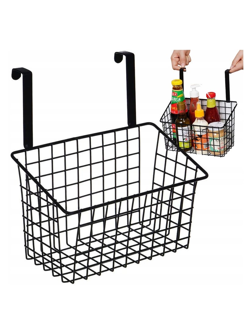 DubaiGallery - 3Pcs Styleys Multifunctional Storage Basket Kitchen Storage Rack Over The Cabinet Door Wire Storage Basket - Image 1