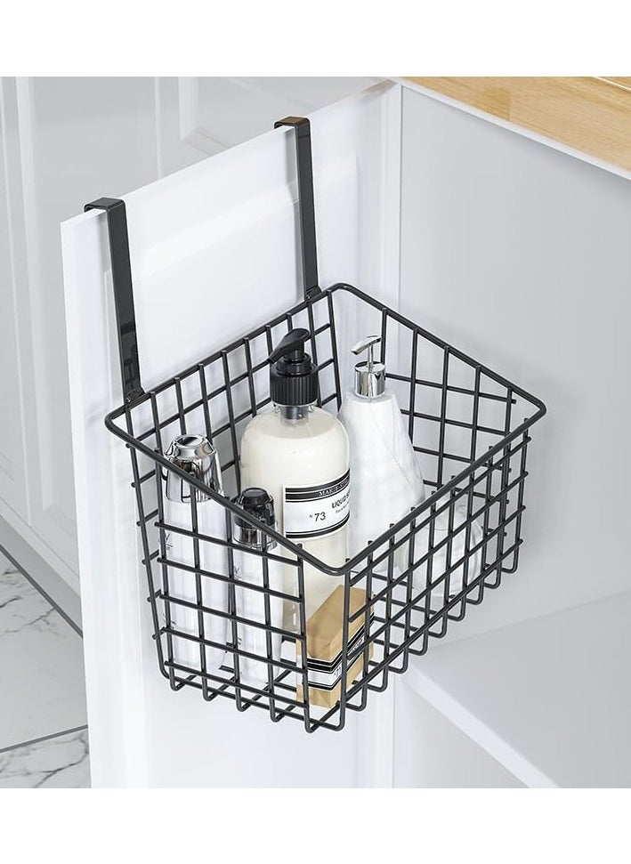 DubaiGallery - 3Pcs Styleys Multifunctional Storage Basket Kitchen Storage Rack Over The Cabinet Door Wire Storage Basket - Image 1