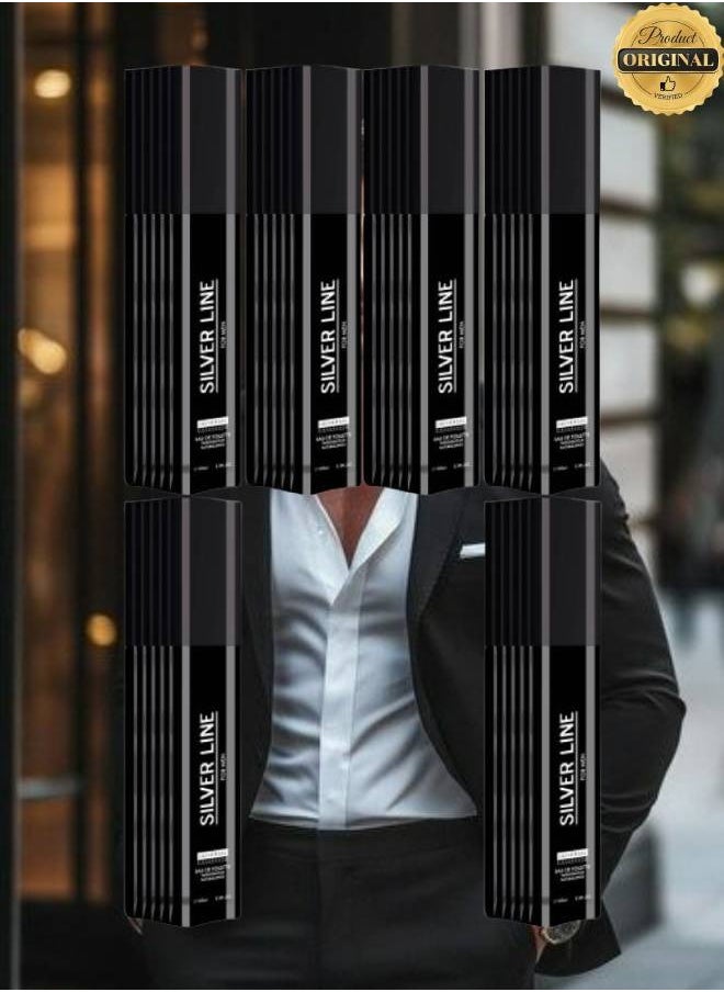 يو إف 6 قطع عطر سيلفر لاين للرجال 100 مل  - Image 1