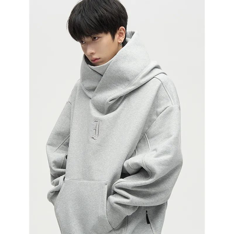 Autumn Winter Slim Ninja Hoodie Unisex Casual High Street 9002-White  - Image 2