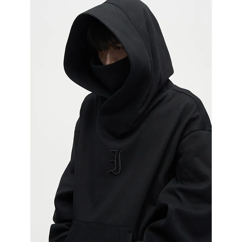 Autumn Winter Slim Ninja Hoodie Unisex Casual High Street 9002-White  - Image 3