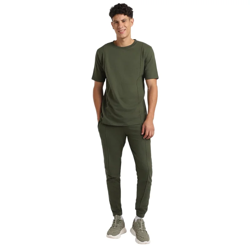 NOBERO Stylish Green Co-ord Set for Men