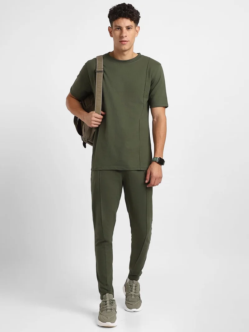 NOBERO Stylish Green Co-ord Set for Men