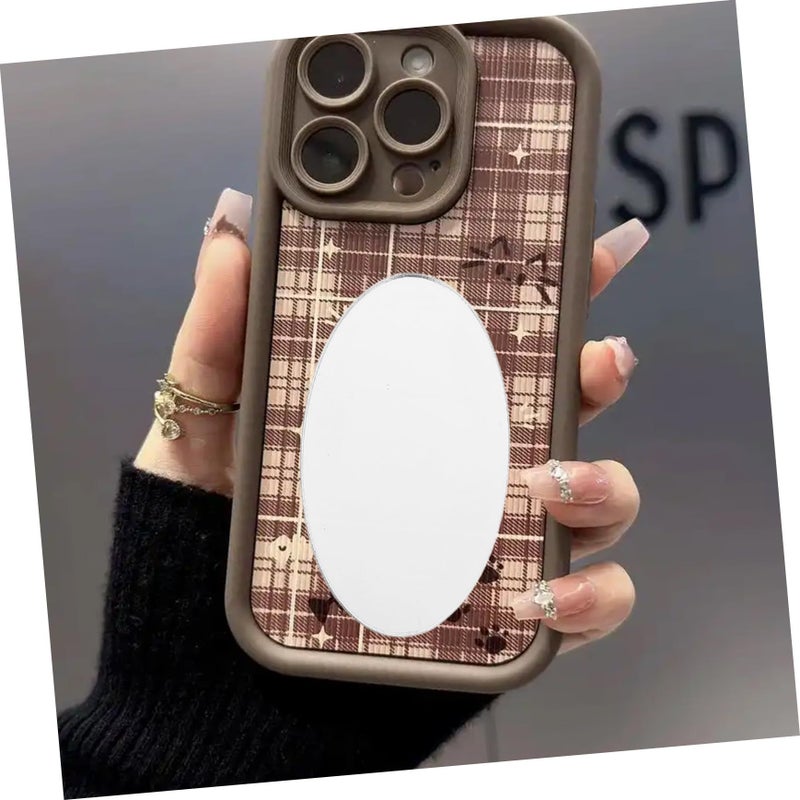 5pcs Self Adhesive Plastic Mirror Phone Case Stickers For Crafts Easy Application Scratch Resistant Personalization - Image 5