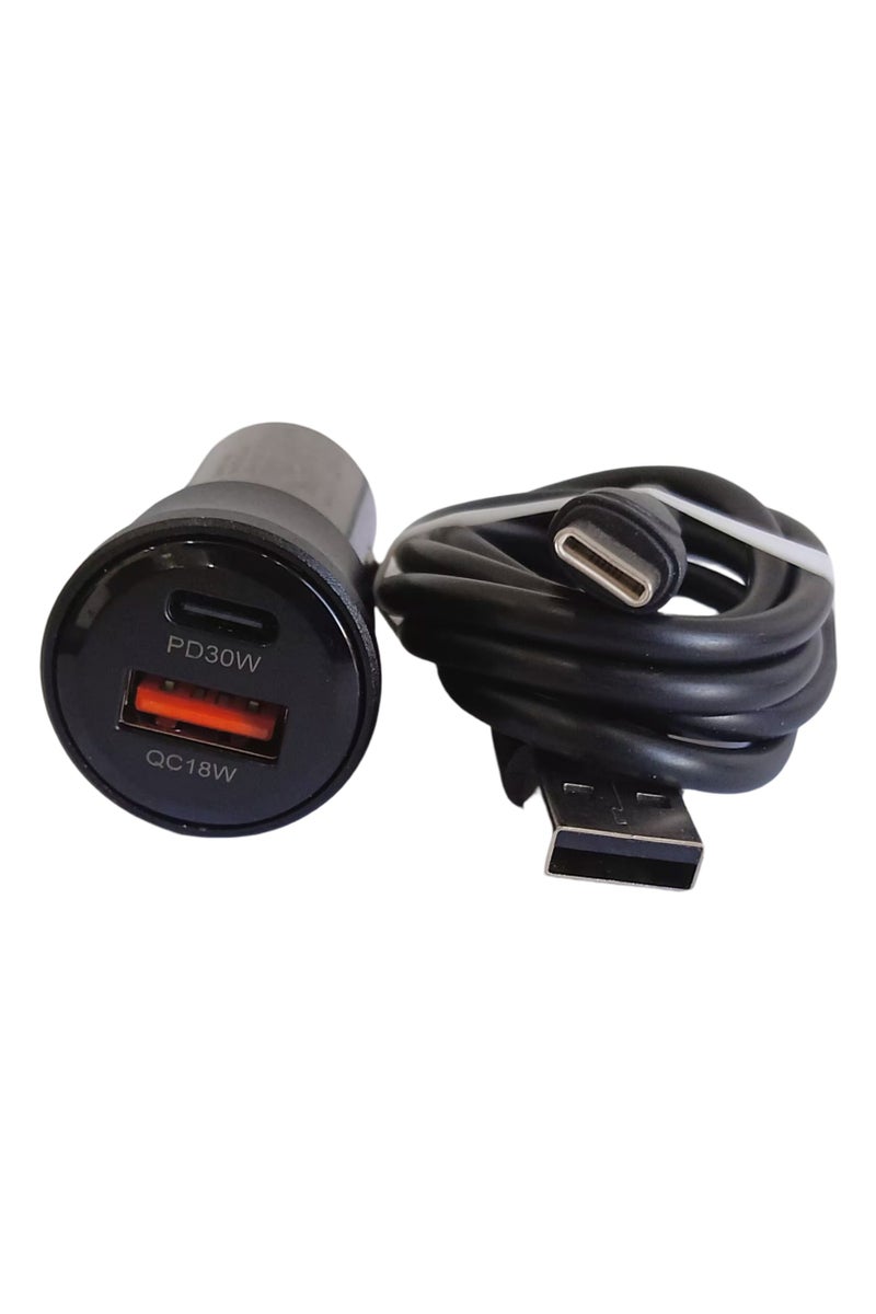 اكس - بلس شاحن سيارة X-Plus بقوة 48 واط - PD + USB | شحن سريع وآمن أثناء القيادة مع كابل تايب سى - Image 3