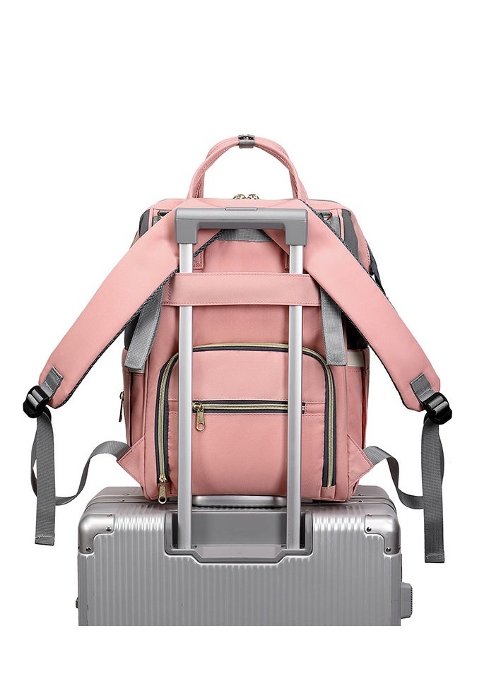 Majestic 133 3 Pcs Baby Maternity Diaper Fashion Waterproof Multifunctional large capacity backpack bag - Unicorn Grey  - Image 2