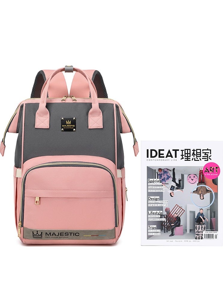Majestic 133 3 Pcs Baby Maternity Diaper Fashion Waterproof Multifunctional large capacity backpack bag - Unicorn Grey  - Image 5
