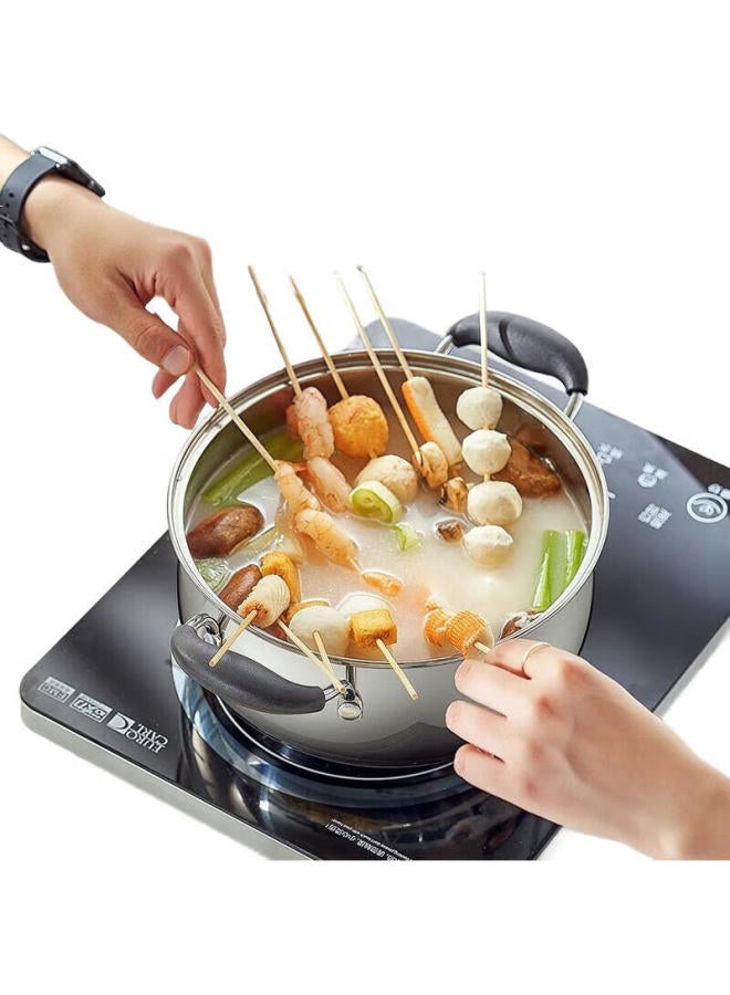 Asd (Aishida) Soup Pot, 304 Stainless Steel Small Steamer Pot, With Steamer Insert Stew Pot, 20Cm, Compatible With Gas And Induction Cookers, Milk Pot B1-Z - Image 2