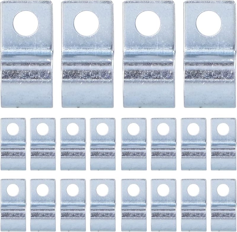 مشبك أنبوب بفتحة واحدة 14 ملم مطلي بالزنك من الفولاذ المقاوم للصدأ، مشبك سرج لحلقات المطاط - Image 2