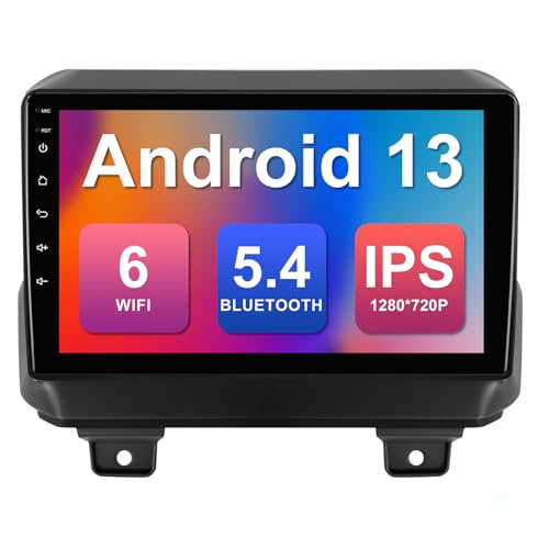 FeirTon 232G 9inch Android 13 Car Stereo for Jeep Wrangler JL Gladiator 20182021 IPS Touchscreen Screen Car Radio with Carplay Android Auto Support Backup Camera GPS FM Navi BT SWC - Image 1