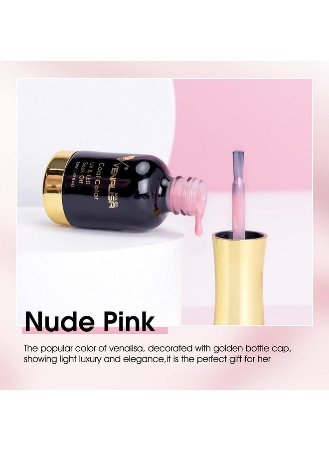V VENALISA - Venalisa Gel Nail Polish 12Ml Nude Pink Color Soak Off Uv Led Nail Gel Polish Nail Art Starter Manicure Salon Diy At Home 0.43 Oz - Image 1