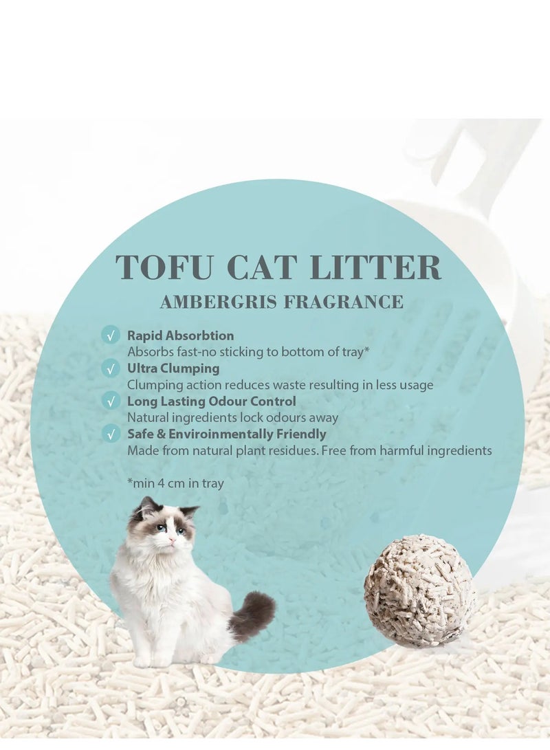 Bioline Tofu Cat Litter 7L - Ambergris Infused for Freshness & Comfort - Image 2