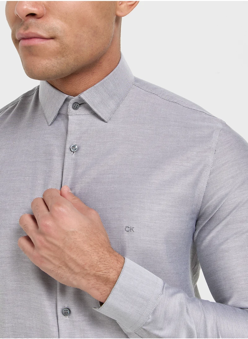 كالفن كلاين Slim Fit Stretch Collar