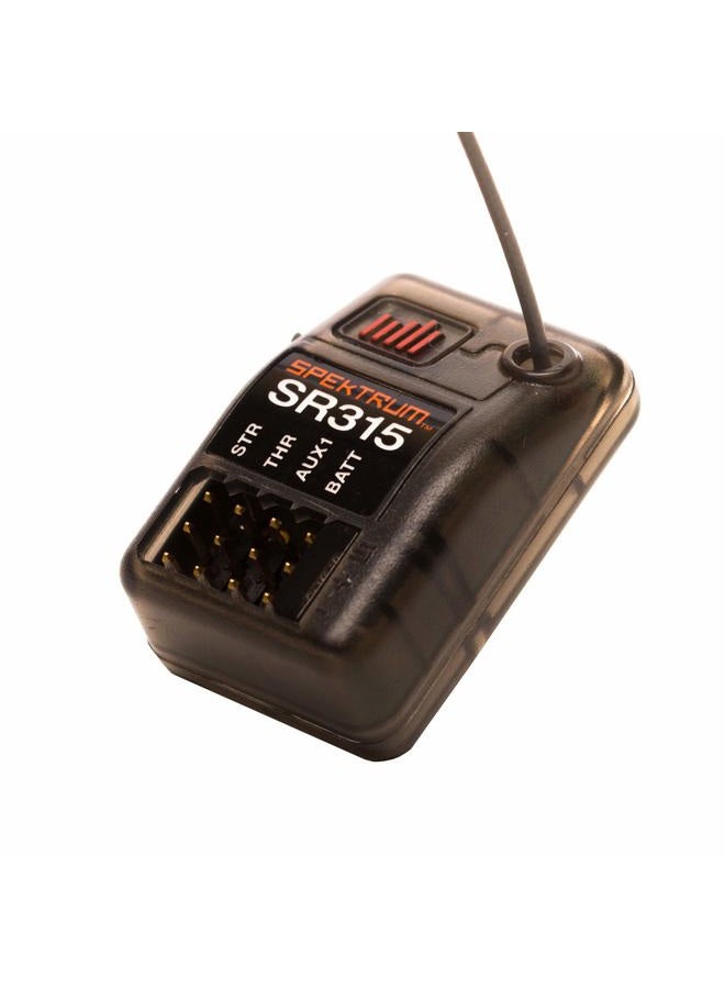 SPEKTRUM SR315 3-Channel 2.4GHz DSMR RC Sport Receiver: Surface, Black - Image 2