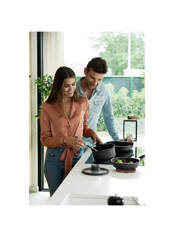 Berghoff Leo Stone+ CeraGreen Non-Stick Coating Covered Saucepan Grey and Clear 18 cm 3950591