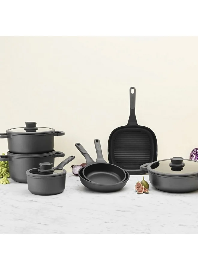 Berghoff Leo Stone+ CeraGreen Non-Stick Coating Covered Saucepan Grey and Clear 18 cm 3950591