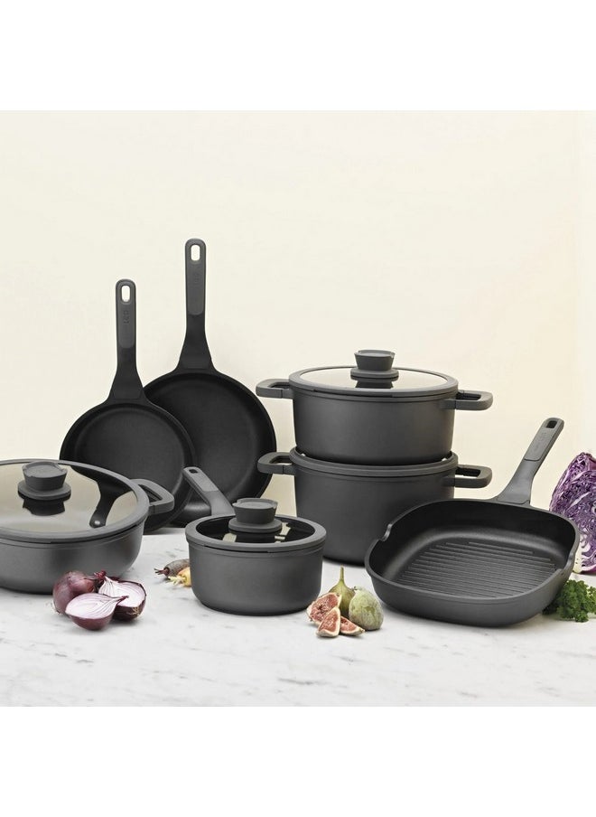Berghoff Leo Stone+ CeraGreen Non-Stick Coating Covered Saucepan Grey and Clear 18 cm 3950591  - Image 2