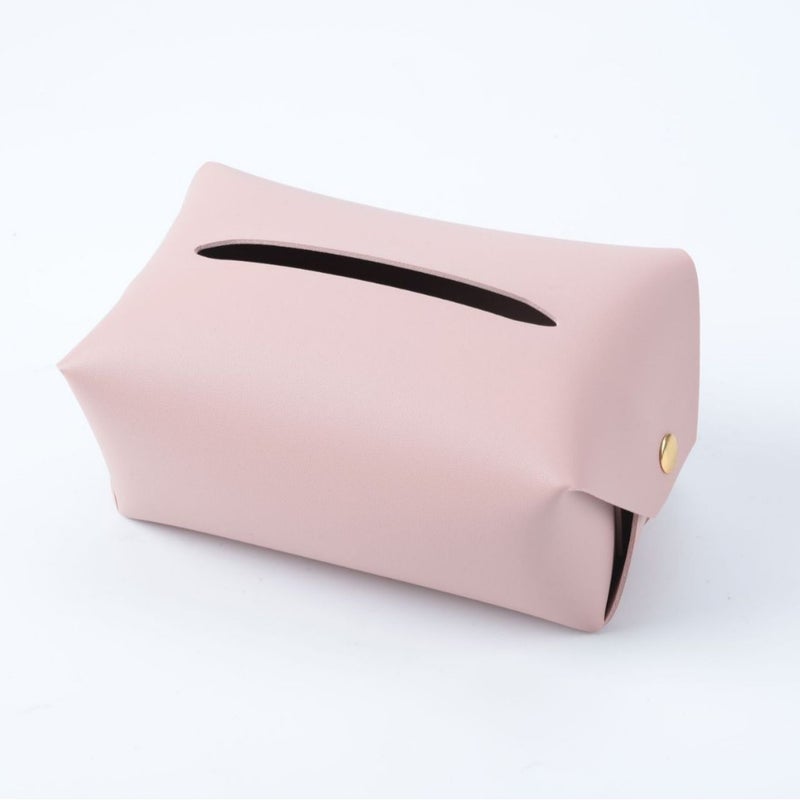 Modern ins leather tissue box living room car home toilet toilet waterproof simple paper box wholesale Pink