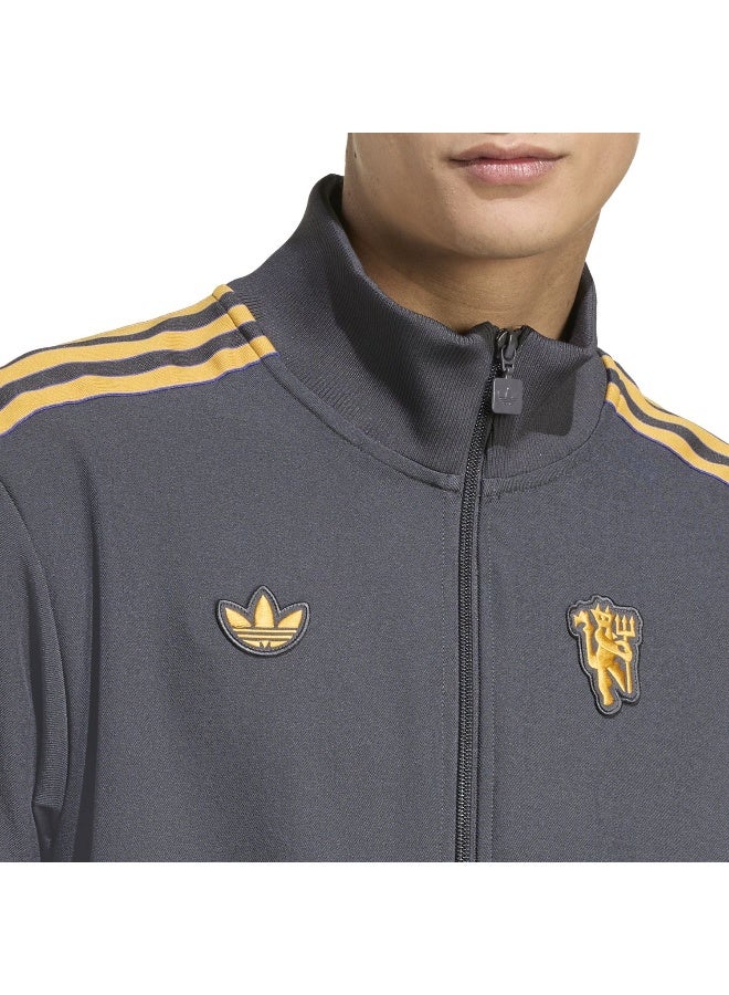 Adidas Mufc Icon Tt Black Football Track Tops For Men XS - Image 5