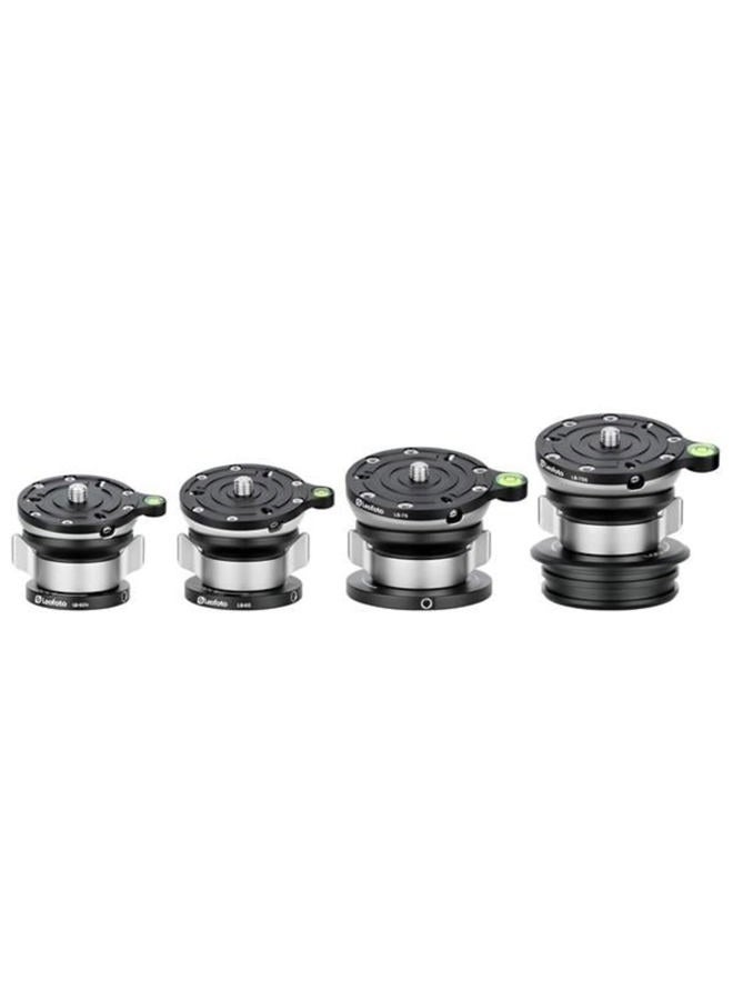 Leofoto LB-60N 60mm Leveling Base for Tripod w Butterfly Lock Collar 33lb Max Load +/-15° Tilt - Image 5