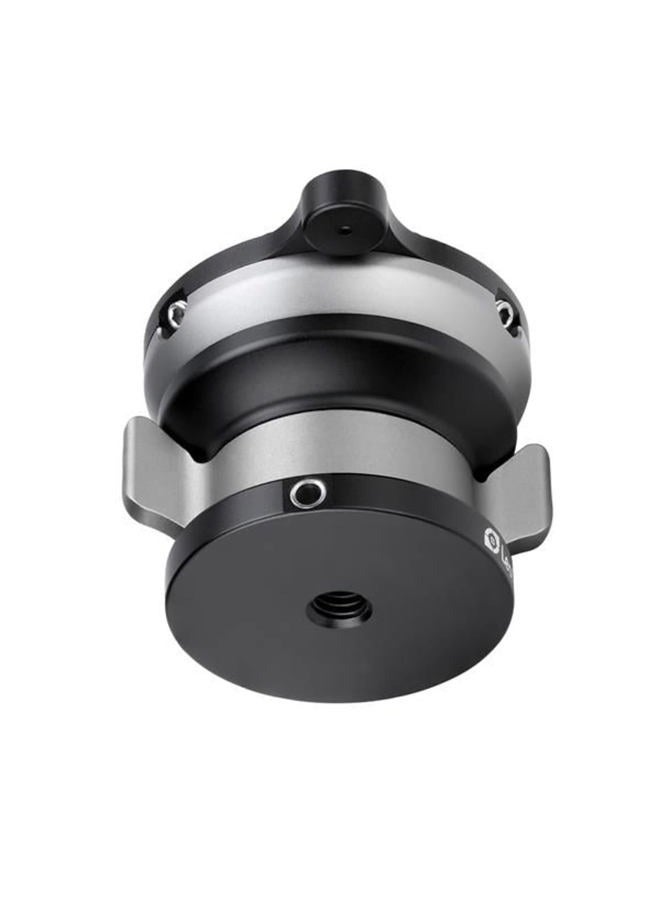 Leofoto LB-60N 60mm Leveling Base for Tripod w Butterfly Lock Collar 33lb Max Load +/-15° Tilt - Image 3