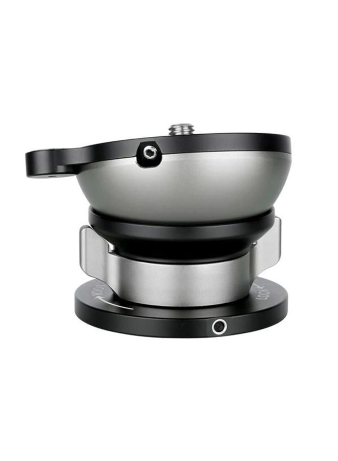 Leofoto LB-60N 60mm Leveling Base for Tripod w Butterfly Lock Collar 33lb Max Load +/-15° Tilt - Image 2