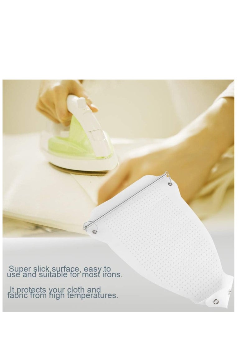 غطاء الكي، غطاء واقي لطاولة الكي، واقي ملابس مرن بحجم لمنع الحرق(أبيض) - Image 2