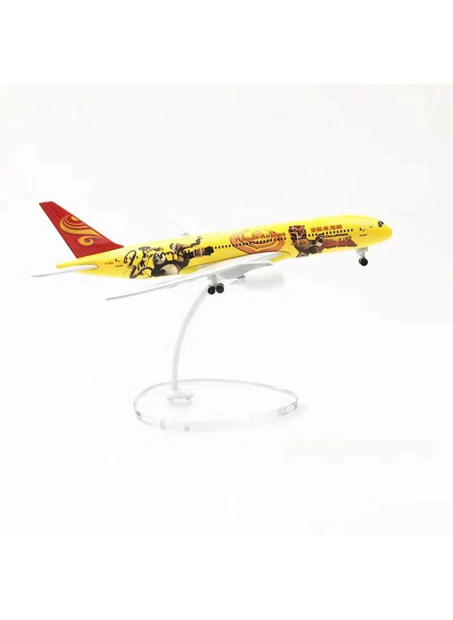 1:400 Civil Aviation Aircraft Model Alloy International Airbus Model Simulation Office Aircraft Model Ornaments-Color:Hainan Airlines Panda (Collection Of 88 Yuan) 3  - Image 1
