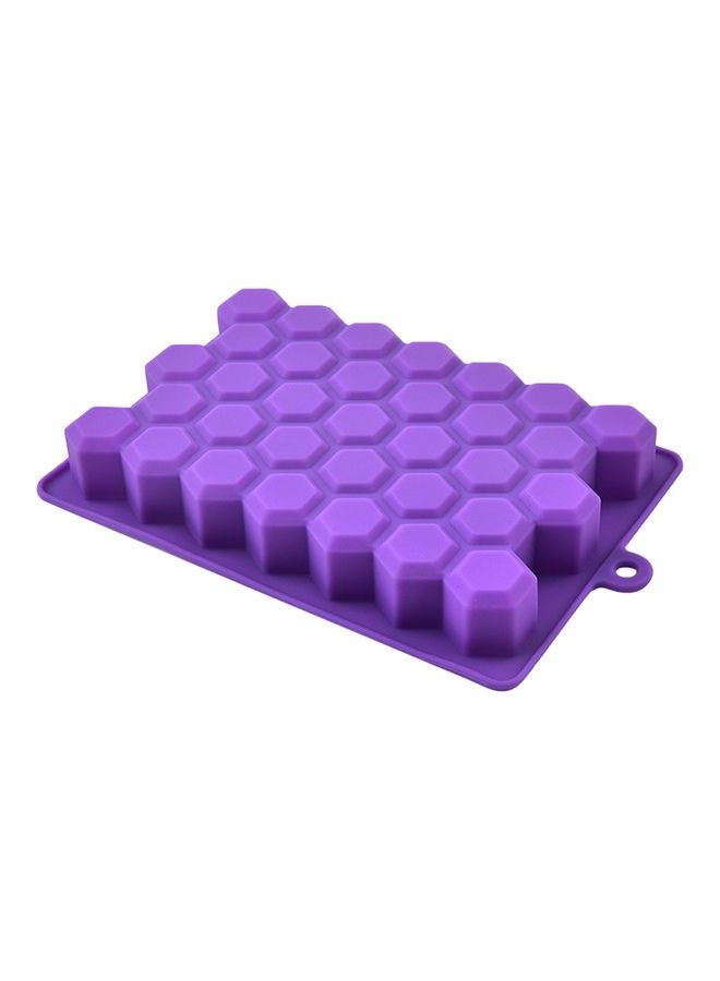 Deo King 33-Compartmenets Ice Tray Mold With Removable Lid Purple 19.2x12.5x2.3cm - Image 3