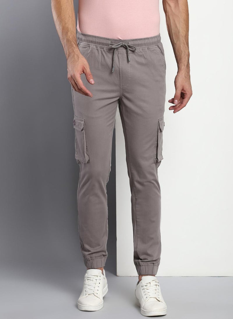 Dennis Lingo Men's Graphite Grey Tapered Fit Cargo Trousers - Modern and Durable  - Image 5