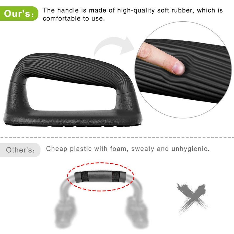 Kipika Push Up Bars, Pushup Stands, Anti-Slip Soft Plastic Push Up Handles, Bottom Anti-Slip Pad, Strength Training Equipment, Perfect for Floor Workout Exercise - Image 5