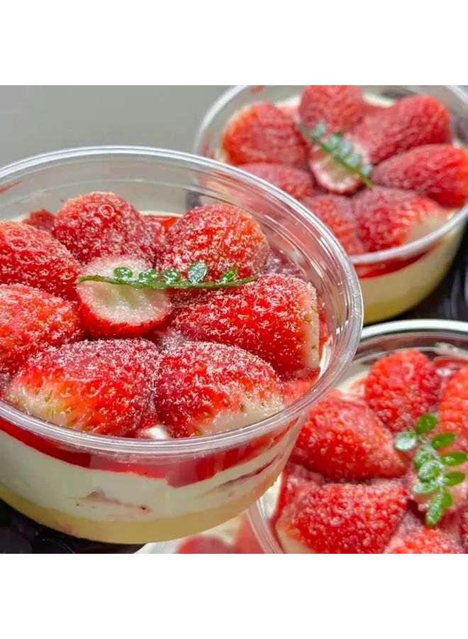 30 Pcs 360ml Transparent Disposable Dessert Bowls With Lids For Snacks Cakes - Image 4