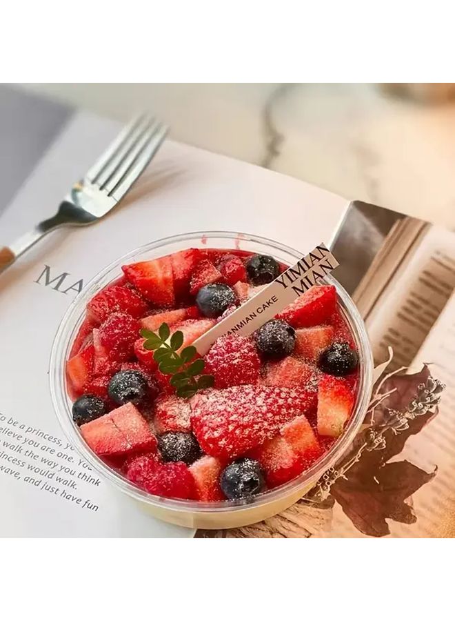 30 Pcs 360ml Transparent Disposable Dessert Bowls With Lids For Snacks Cakes - Image 2