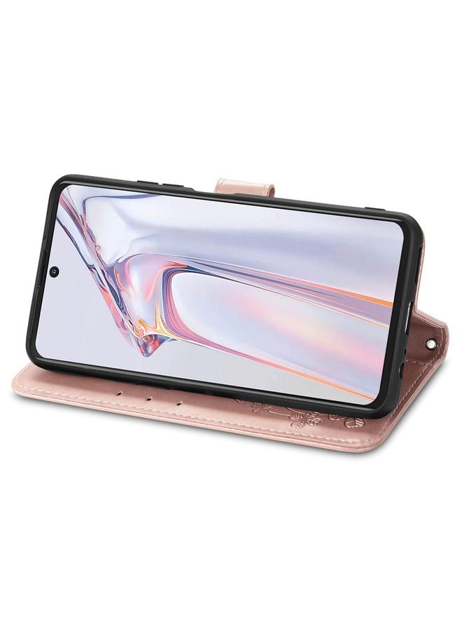 The Bros Case For Blackview A100 Four-leaf Clasp Embossed Buckle Mobile Phone Protection Leather Case with Lanyard & Card Slot & Wallet & Bracket Function  - Image 4