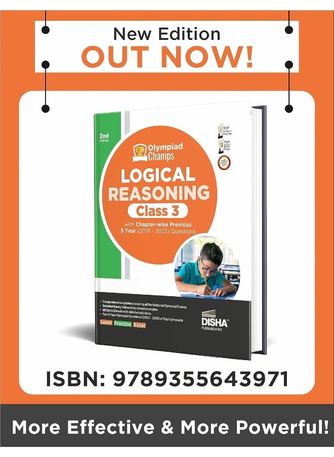 Olympiad Champs Logical Reasoning Workbook Class 3 with 5 Mock Online Olympiad Tests  - Image 3
