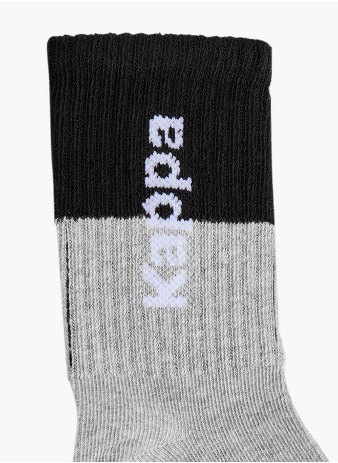 Kappa Boys Ribbed Non-Terry Ankle Length Socks - Set of 3  - Image 3