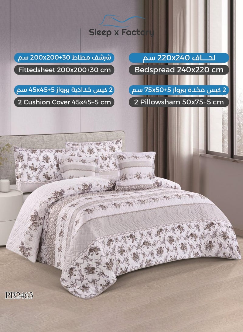 سليب × فاكتوري طقم لحاف مزدوج مضغوط 6 قطع – قماش مايكروفايبر ناعم – تصميم أنيق