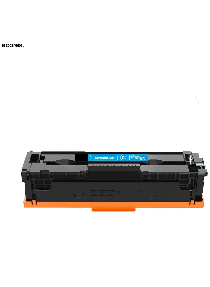 ECARES® 054 Compatible Toner Cartridge 054 (3027C001)Cyan, High Capacity  1 Pack Color image CLASS MF641Cdw, MF642Cdw, MF644Cdw, LBP622Cdw Laser Printer(Cyan). - Image 1