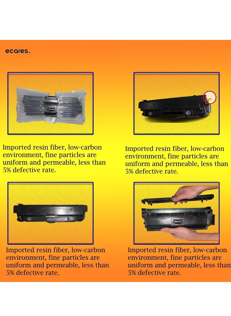 ECARES® 054 Compatible Toner Cartridge 054 (3027C001)Cyan, High Capacity  1 Pack Color image CLASS MF641Cdw, MF642Cdw, MF644Cdw, LBP622Cdw Laser Printer(Cyan). - Image 3