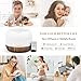 Homeweeks Aromatherapy Essential Oil Diffuser for Room 500ml Colorful Aroma Air Humidifier with Adjustable Cool Mist Mode Waterless Auto Off Ultrasonic Diffusers for Large Room Home OfficeBrown - Image 4