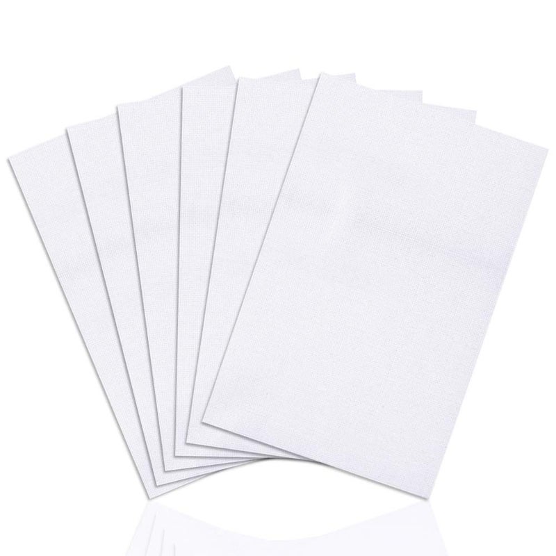 DaKuan 6 Pieces Classic Reserve Aida Cloth Cross Stitch Cloth, DaKuan 11 Count Cross Stitch Fabric, White, 12 by 18-Inch - Image 1