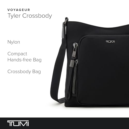 TUMI - Voyageur Tyler Crossbody - Nylon Crossbody Bag - Business, Travel Bag - Stain, Water-Resistant - Stylish Purse - Black & Gunmetal - Image 2
