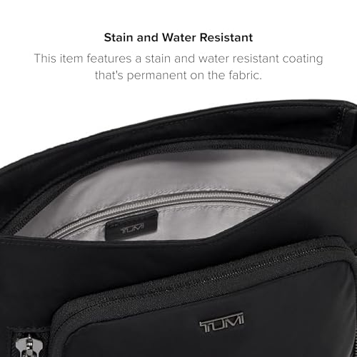TUMI - Voyageur Tyler Crossbody - Nylon Crossbody Bag - Business, Travel Bag - Stain, Water-Resistant - Stylish Purse - Black & Gunmetal - Image 5