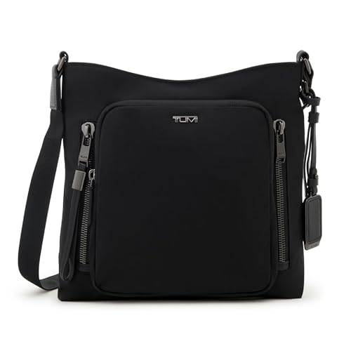 TUMI - Voyageur Tyler Crossbody - Nylon Crossbody Bag - Business, Travel Bag - Stain, Water-Resistant - Stylish Purse - Black & Gunmetal - Image 1