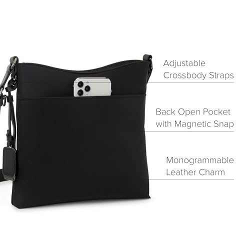 TUMI - Voyageur Tyler Crossbody - Nylon Crossbody Bag - Business, Travel Bag - Stain, Water-Resistant - Stylish Purse - Black & Gunmetal - Image 4