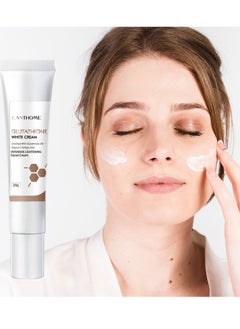 Lanthome Glutathione Whitening Cream, Facial Dark Spots Remover 2% Glutathione Face Cream, Prevent Aging Moisturizing Skin Brightener Cream, Smoothing Brightening Cream, White Lightening Beauty Cream 20G  - Image 2