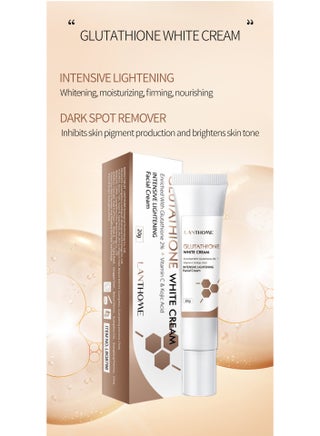 Lanthome Glutathione Whitening Cream, Facial Dark Spots Remover 2%  Glutathione Face Cream, Prevent Aging Moisturizing Skin Brightener Cream,  Smoothing Brightening Cream, White Lightening Beauty Cream 20G | Best Price  KSA | Riyadh, Jeddah