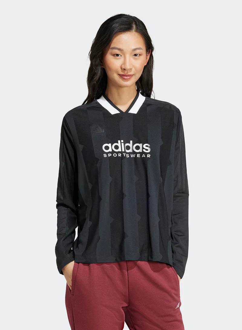 Adidas Tiro 3 Stripe Jacquard T-Shirt