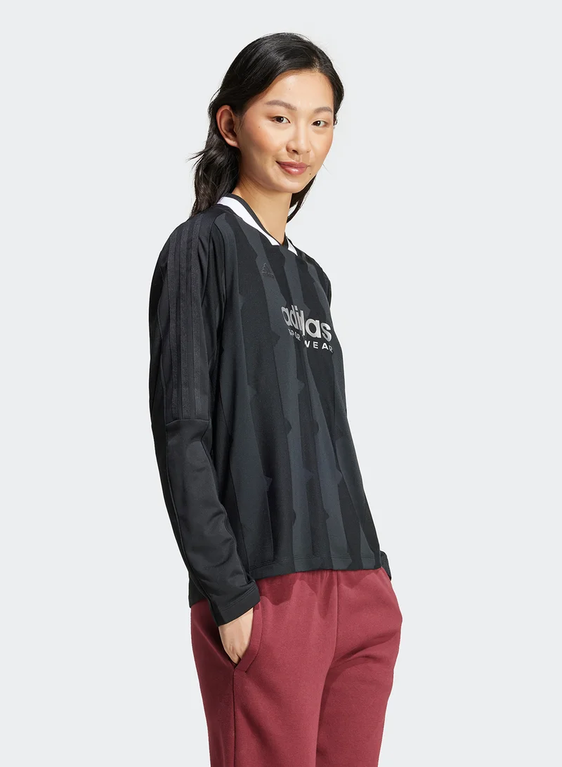 Adidas Tiro 3 Stripe Jacquard T-Shirt