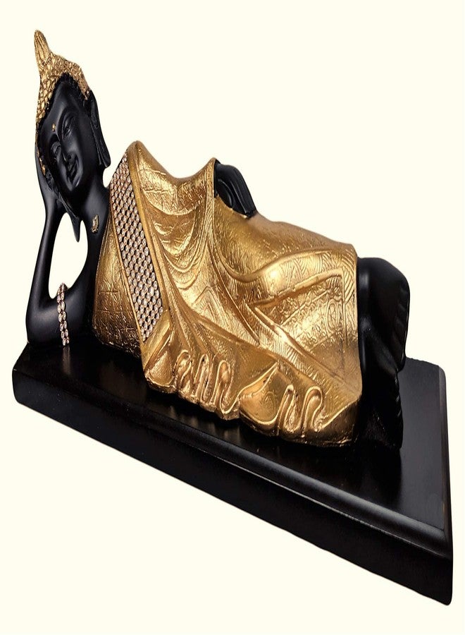 Sacred Blessings Polyresin Sleeping Buddha Statue Showpiece Idol for Home Decor (35 x 10 x 13) cm,1 Piece - Image 3